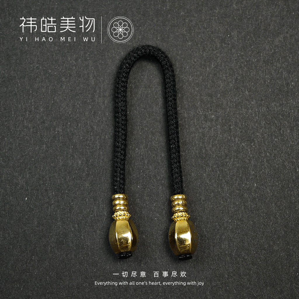 精工亮面六棱18K金弟子珠-对棱5.2mm