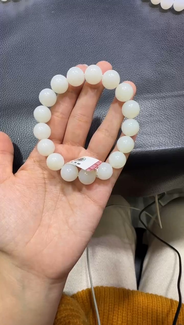 未镶嵌手串和田玉天泰白玉手串 （产地直发）
