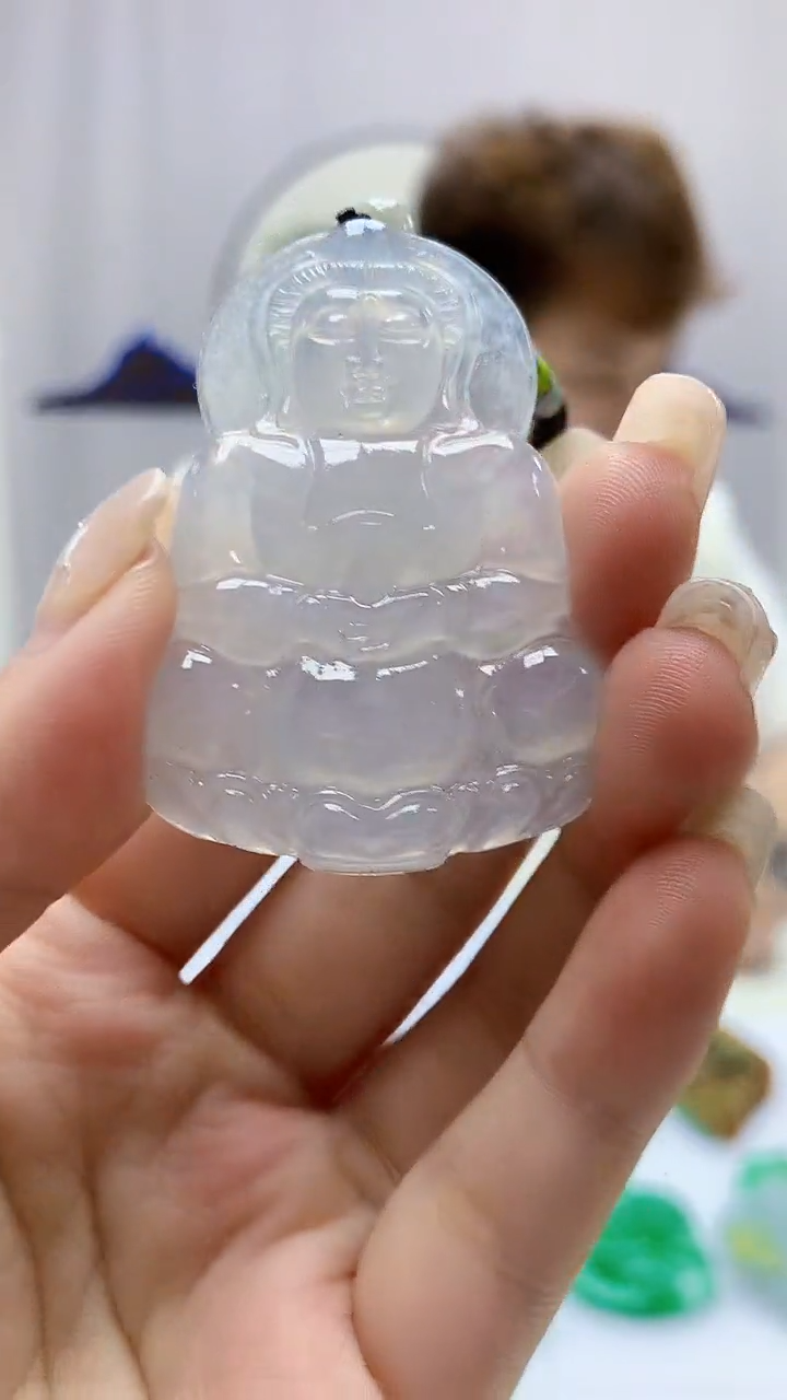 定制翡翠未镶嵌4868ms-毛货64观音