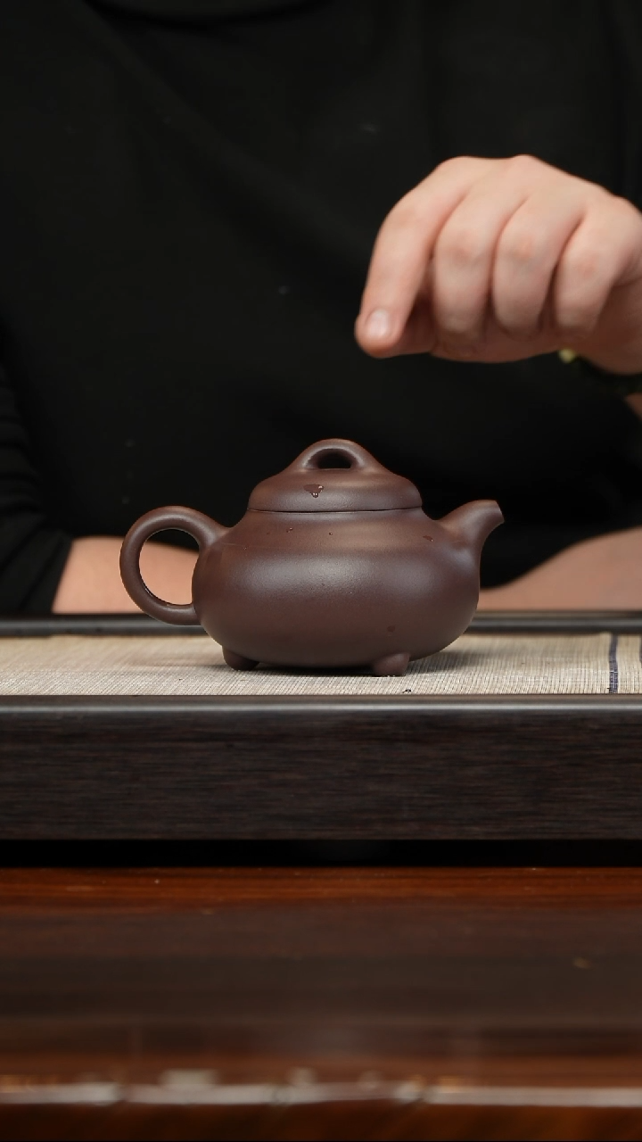 【闪购商品】紫砂茶壶三足喜瓢