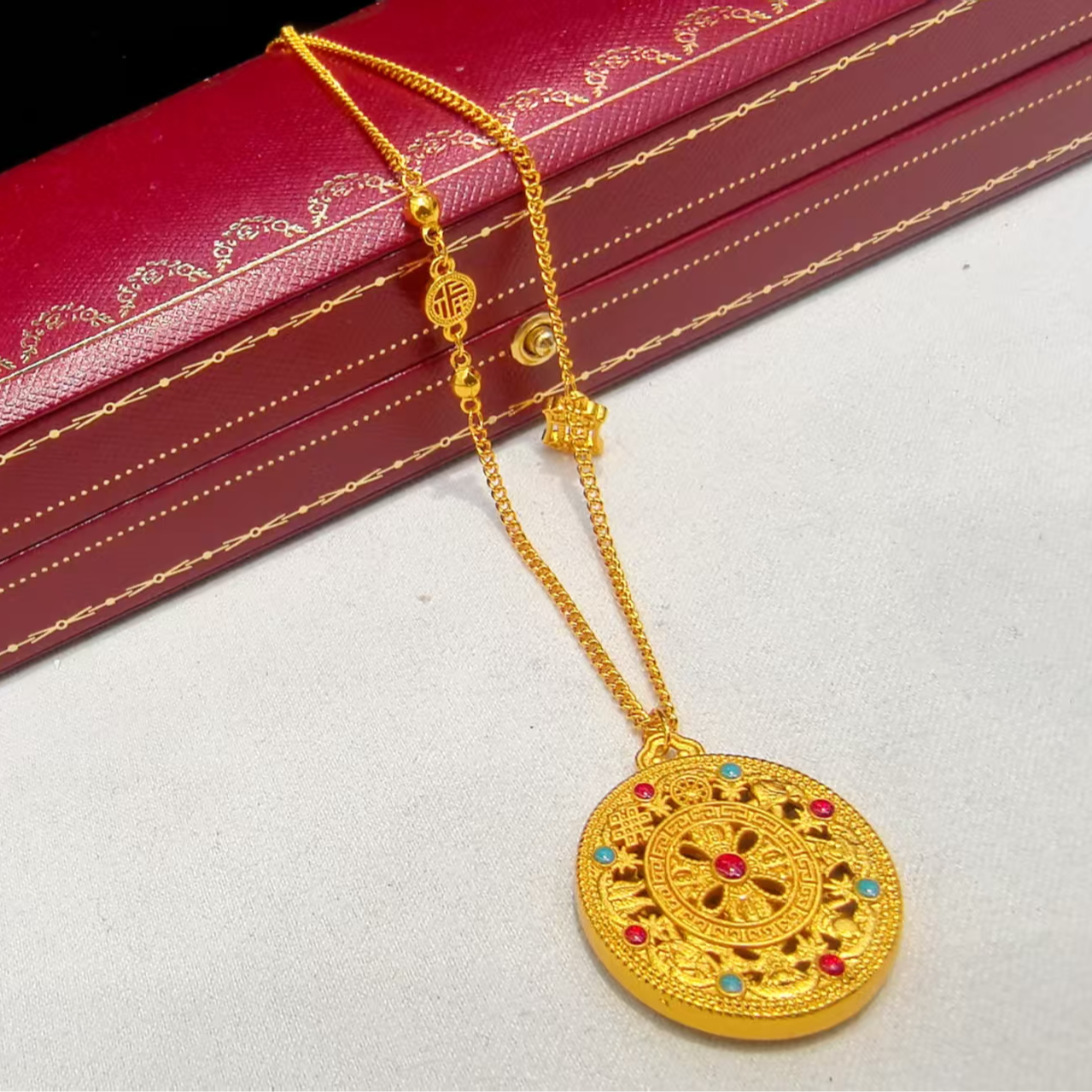 钛钢项链 2026年新款罗盘列高奢百搭项链