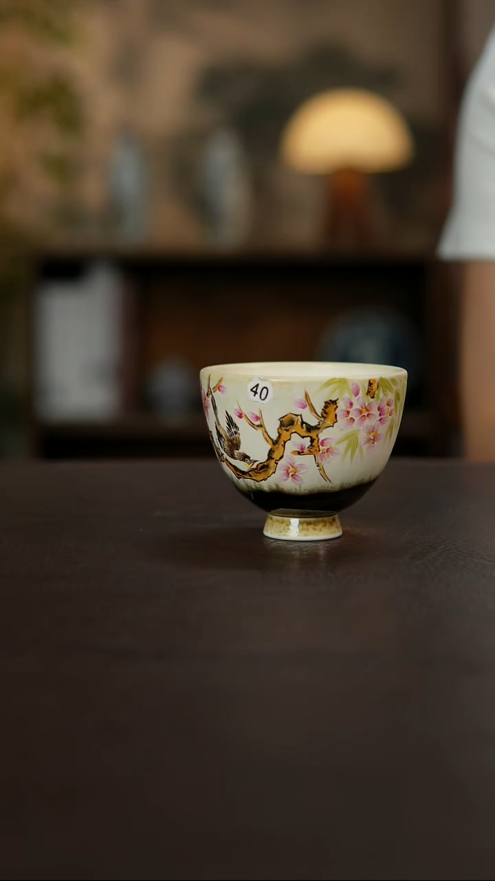 杯景德镇陶瓷杯碗柴烧多人