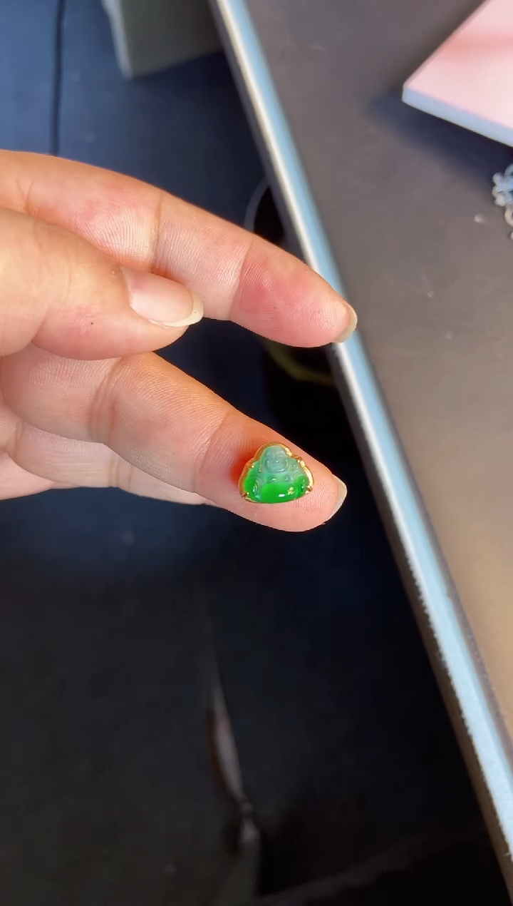 吊坠(不含链)银S925镶嵌翡翠1