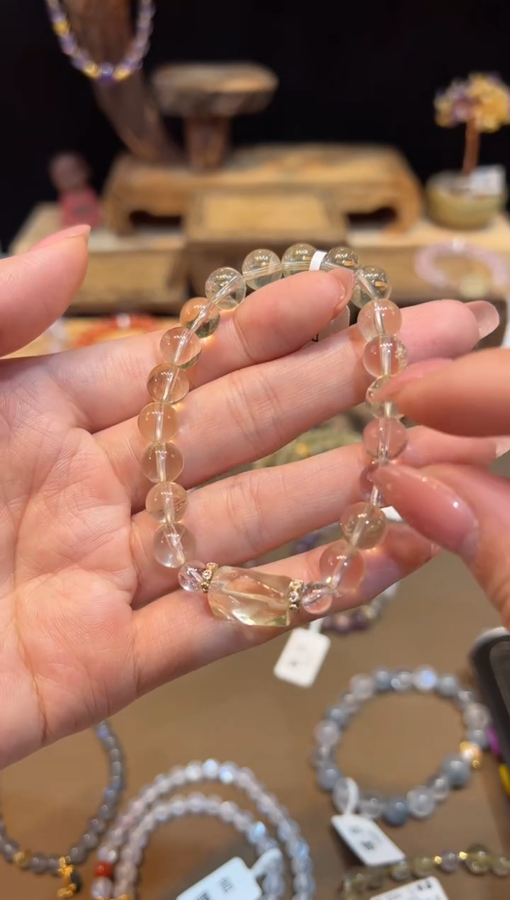 水晶手链未镶嵌手饰@@E6924