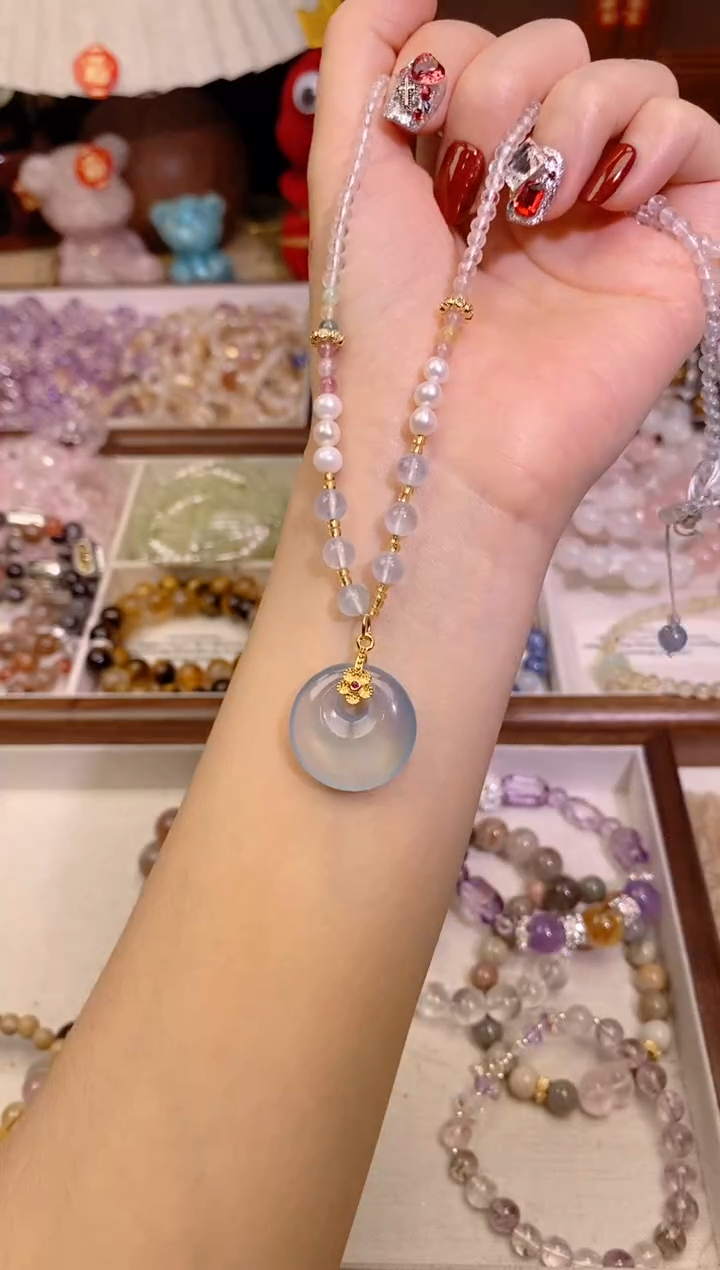 【闪购商品】海蓝宝石项链未镶嵌178