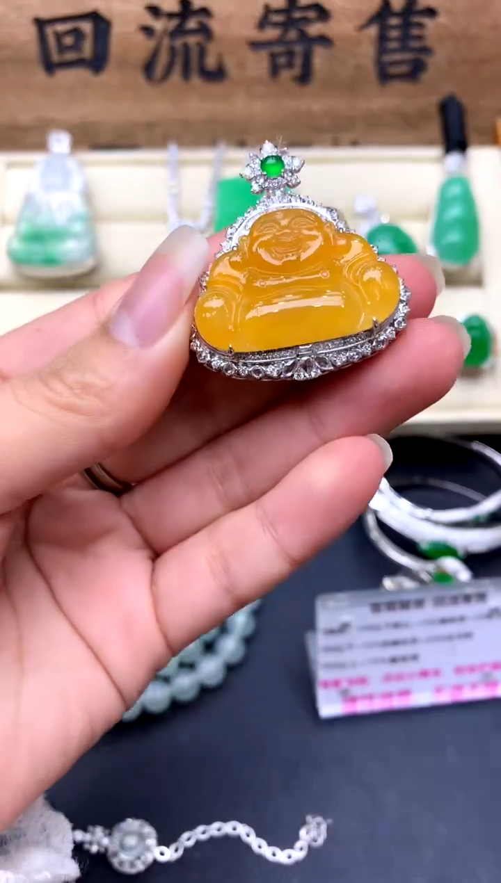 【闪购商品】翡翠颈饰18K金镶嵌421-中国好珍宝