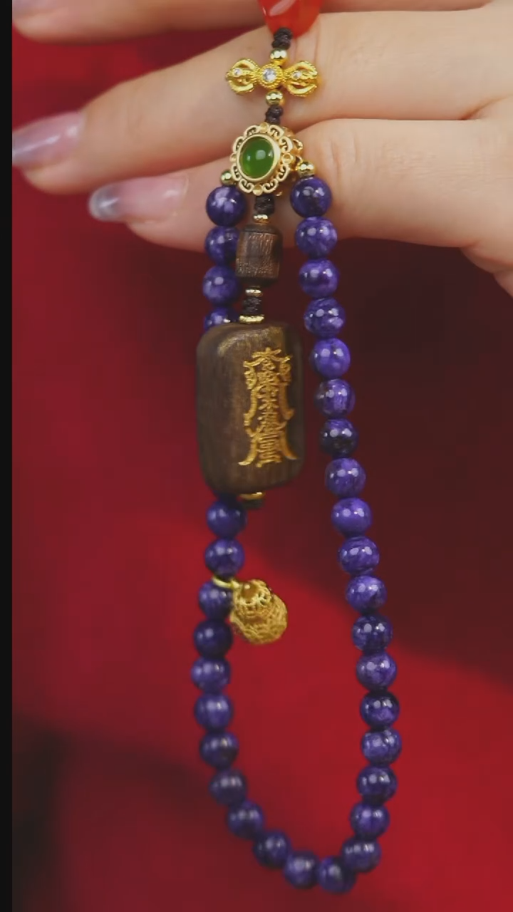 【闪购商品】查罗石（紫龙晶）挂饰未镶嵌多样性发一