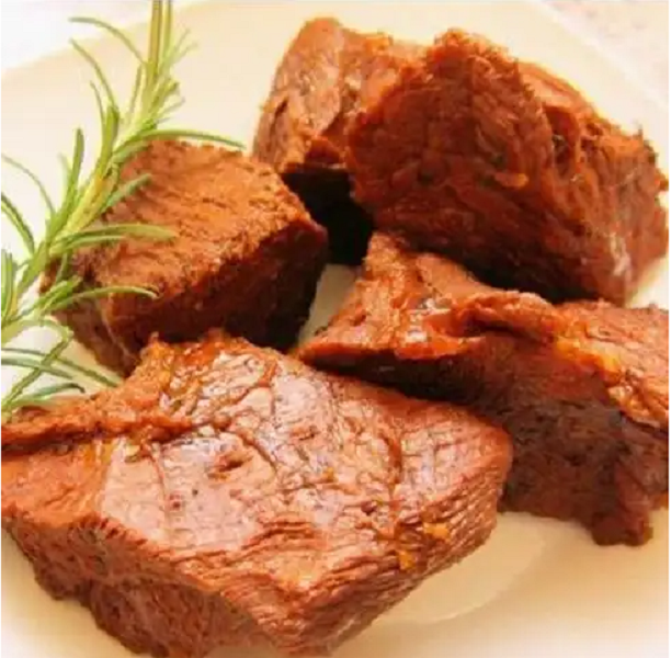 玲姐东北哈尔滨卤味熟猪五花小瘦肉块（有花线皮少）