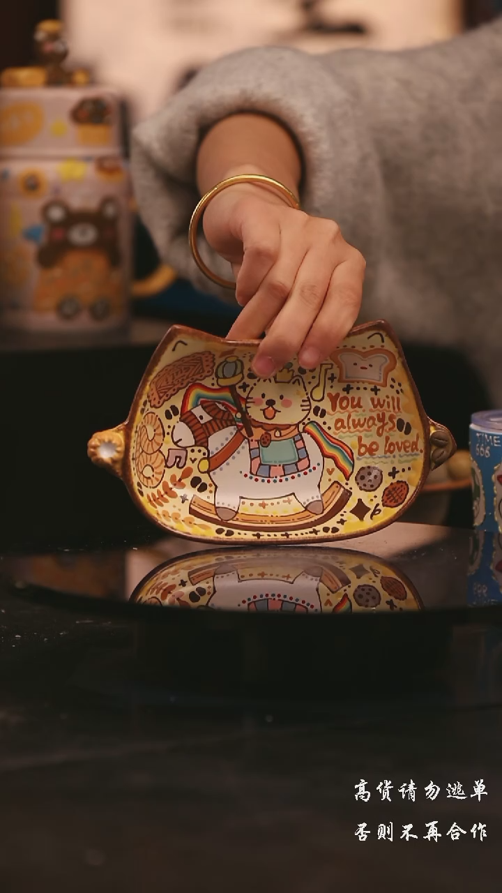 陶瓷随机景德镇可爱设计师款陶瓷 