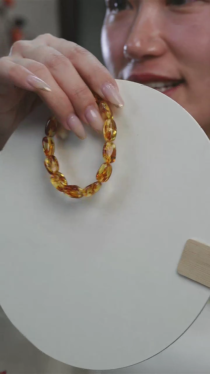 【闪购商品】琥珀手链未镶嵌花珀随性手串888