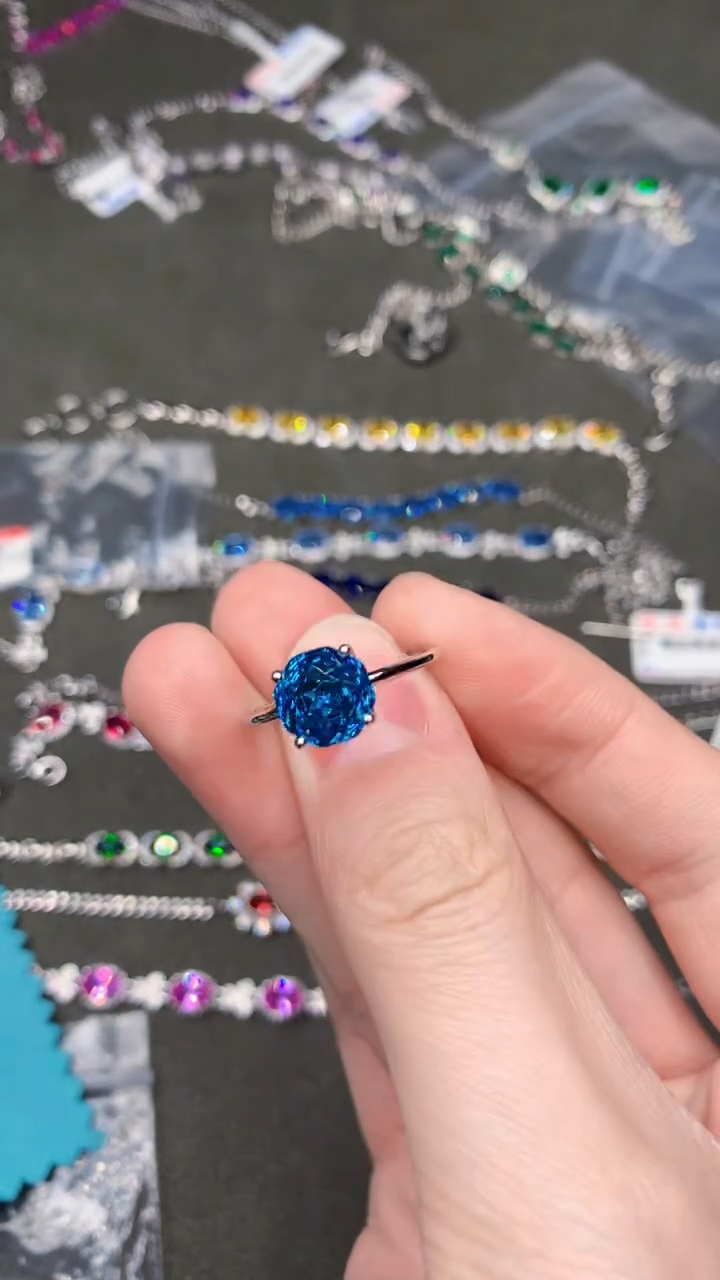 【闪购商品】托帕石戒指银S925镶嵌.......