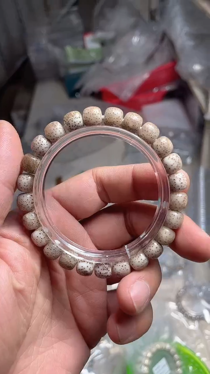 星月菩提手串9X8粉冰单圈*001