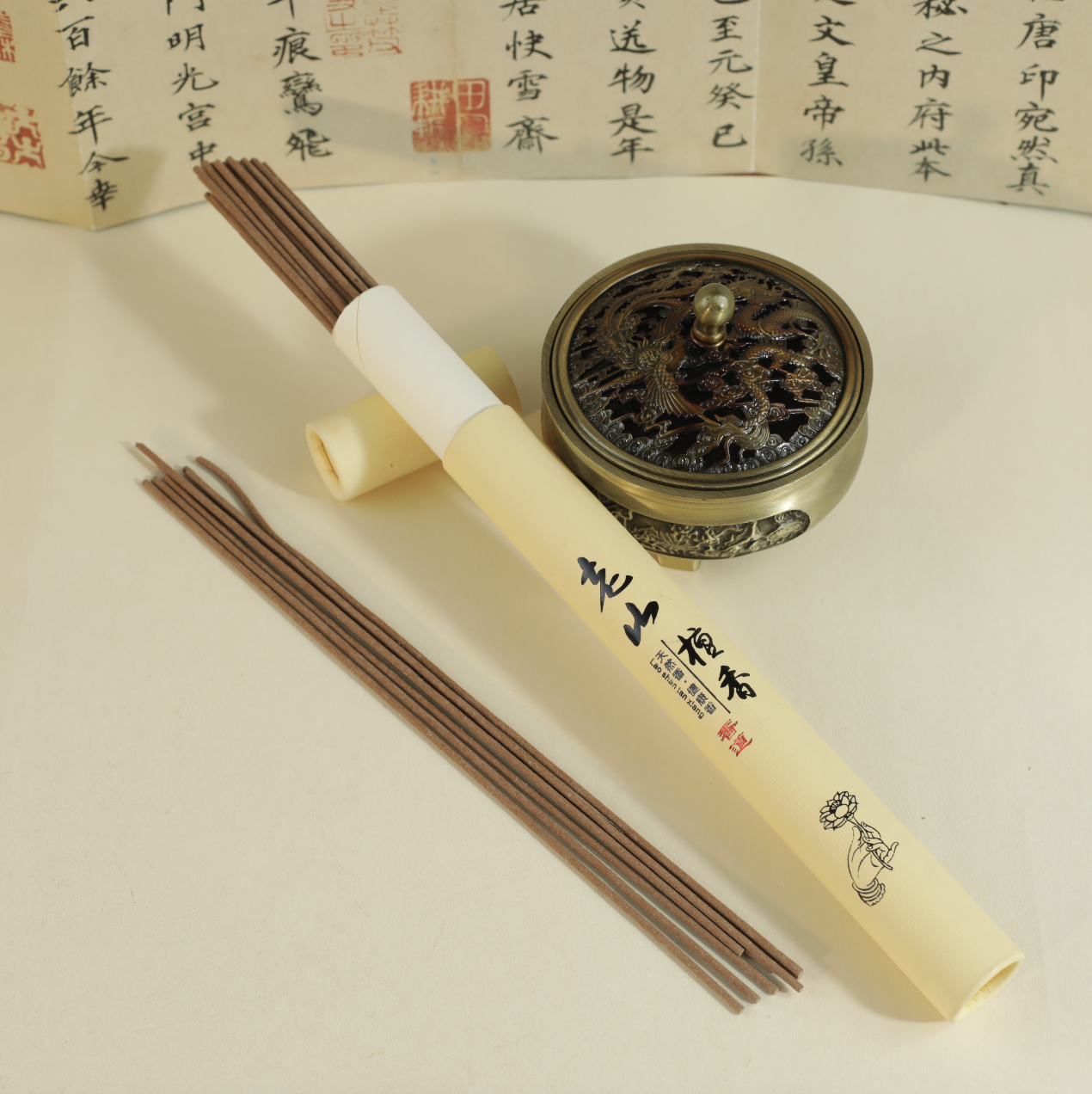 印度迈索尔正区老山檀线香 单方香