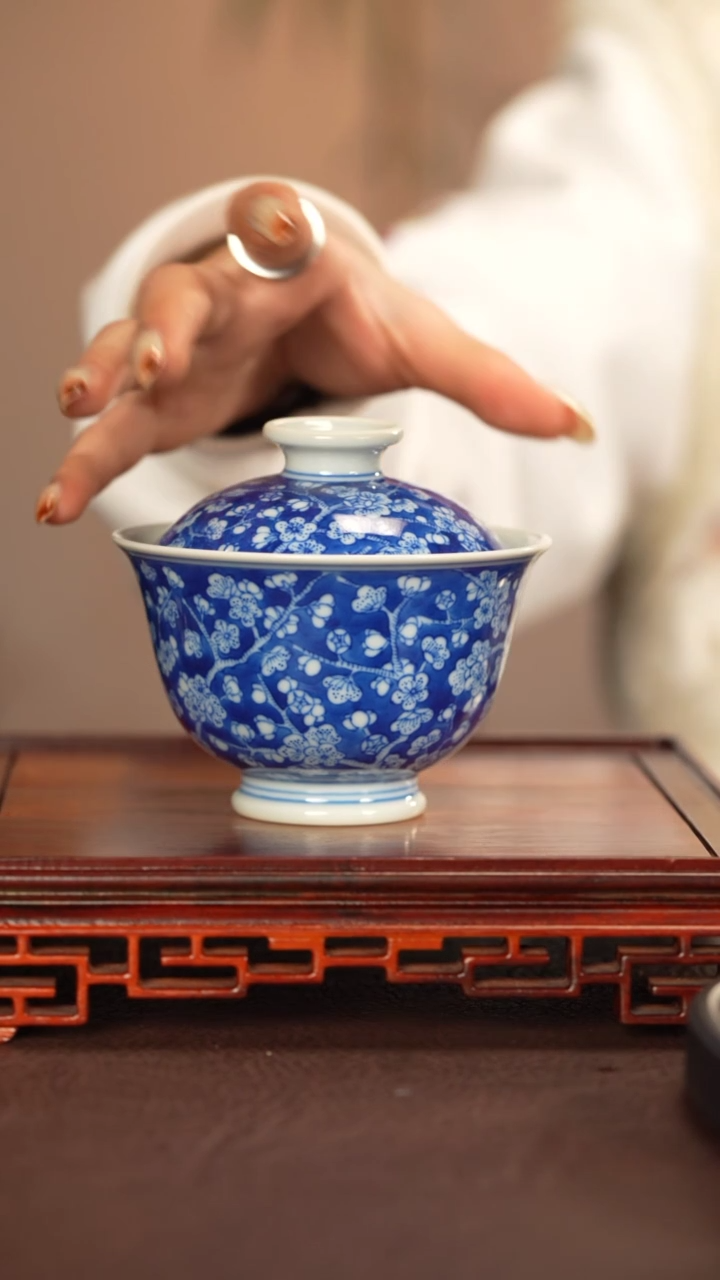 【闪购商品】盖碗刘建锋窑景德镇手工手绘陶瓷