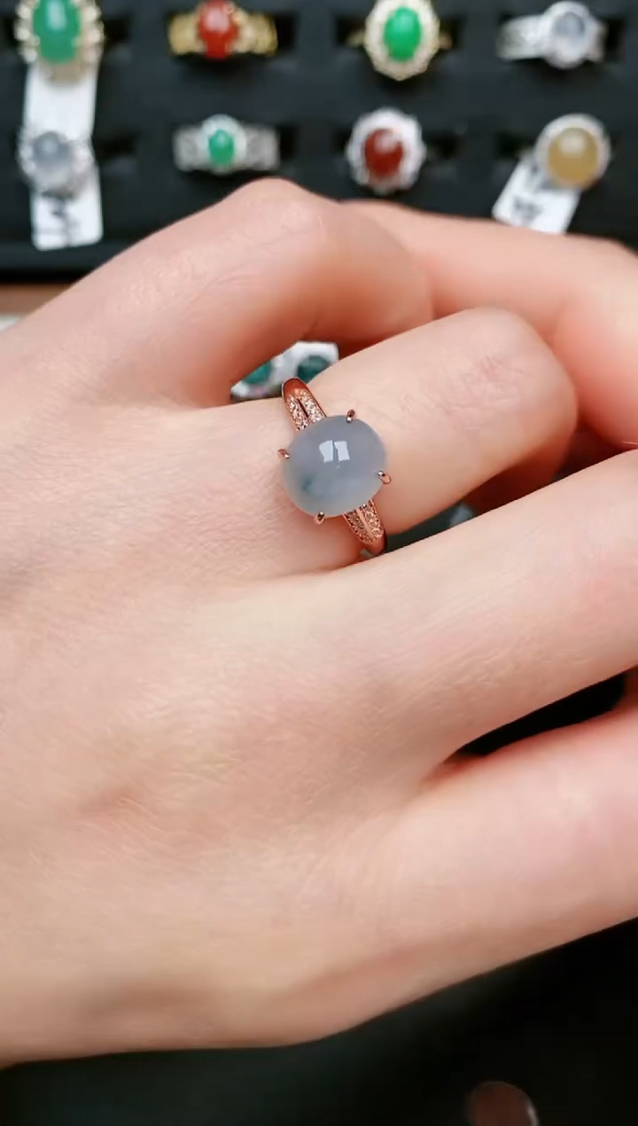 【闪购商品】翡翠戒指银S925镶嵌....