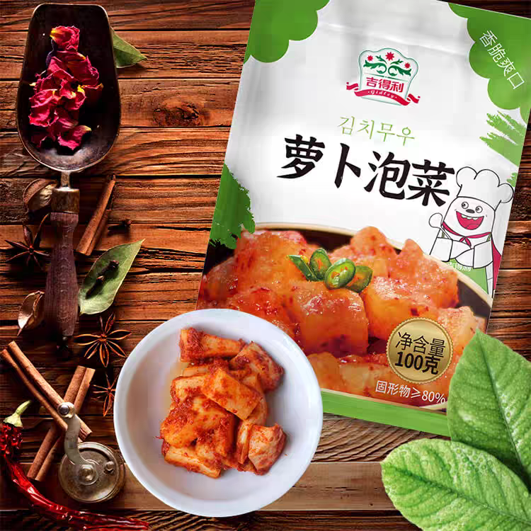 [到26年7月]吉得利萝卜泡菜100g*4袋