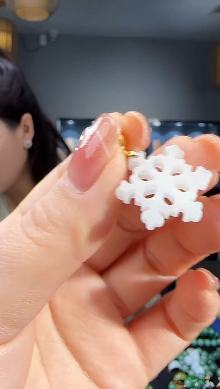 吊坠(不含链)银S925镶嵌和田玉1