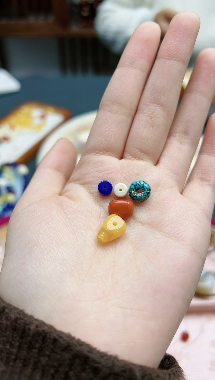 【闪购商品】蜜蜡裸石未镶嵌蜜蜡多宝配饰*1 YX