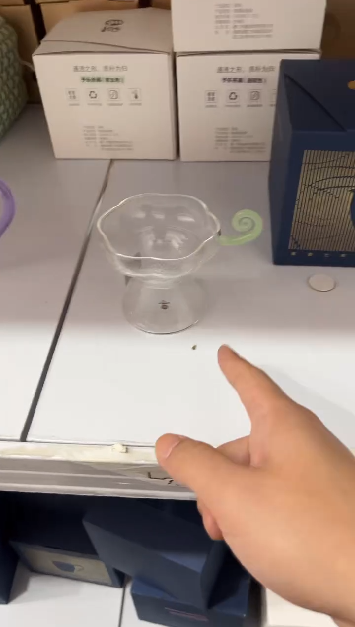 【闪购商品】茶盏@@禾器予乐茶漏 浅玉色