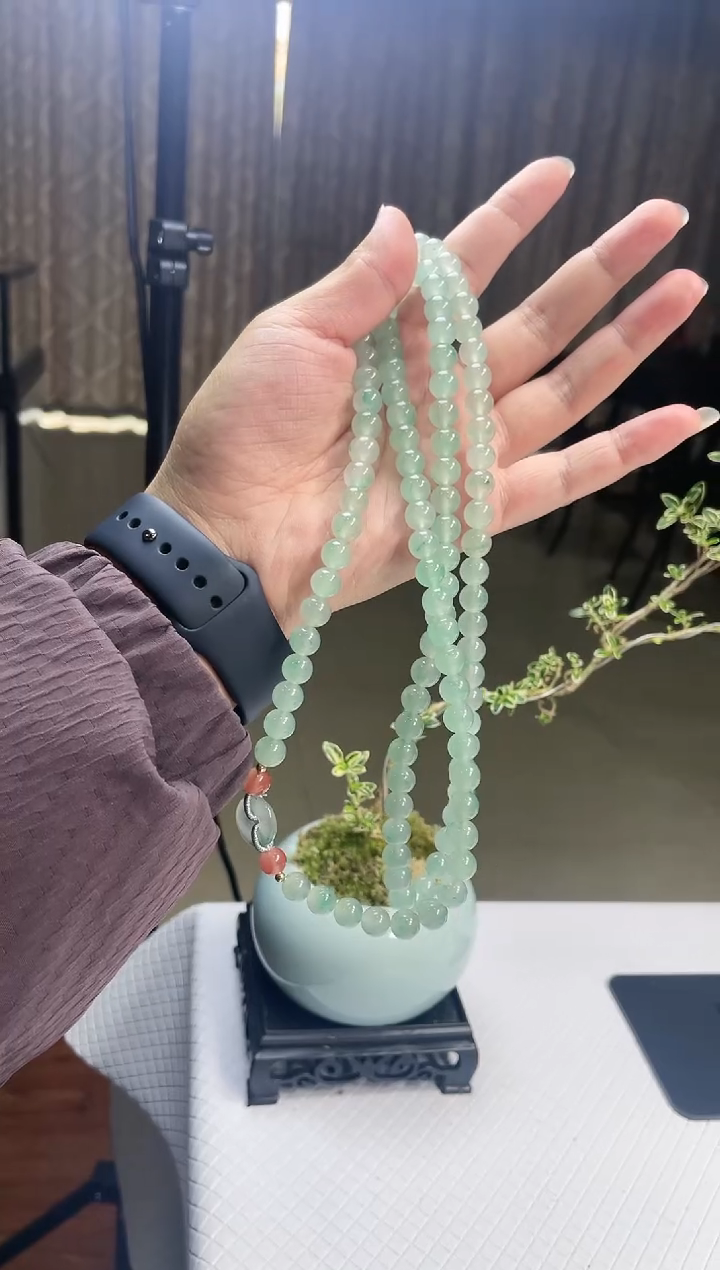 【闪购商品】石英质玉颈饰未镶嵌非洲翠珠链多样性发货