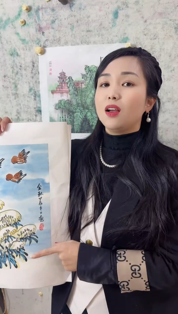 【闪购商品】绘画栗仁兰老师花鸟作品