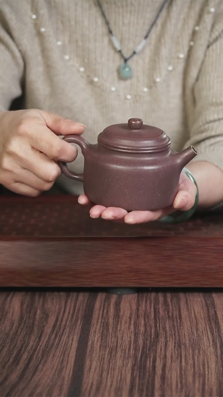 【闪购商品】紫砂茶壶lhb 粗砂天青  德钟