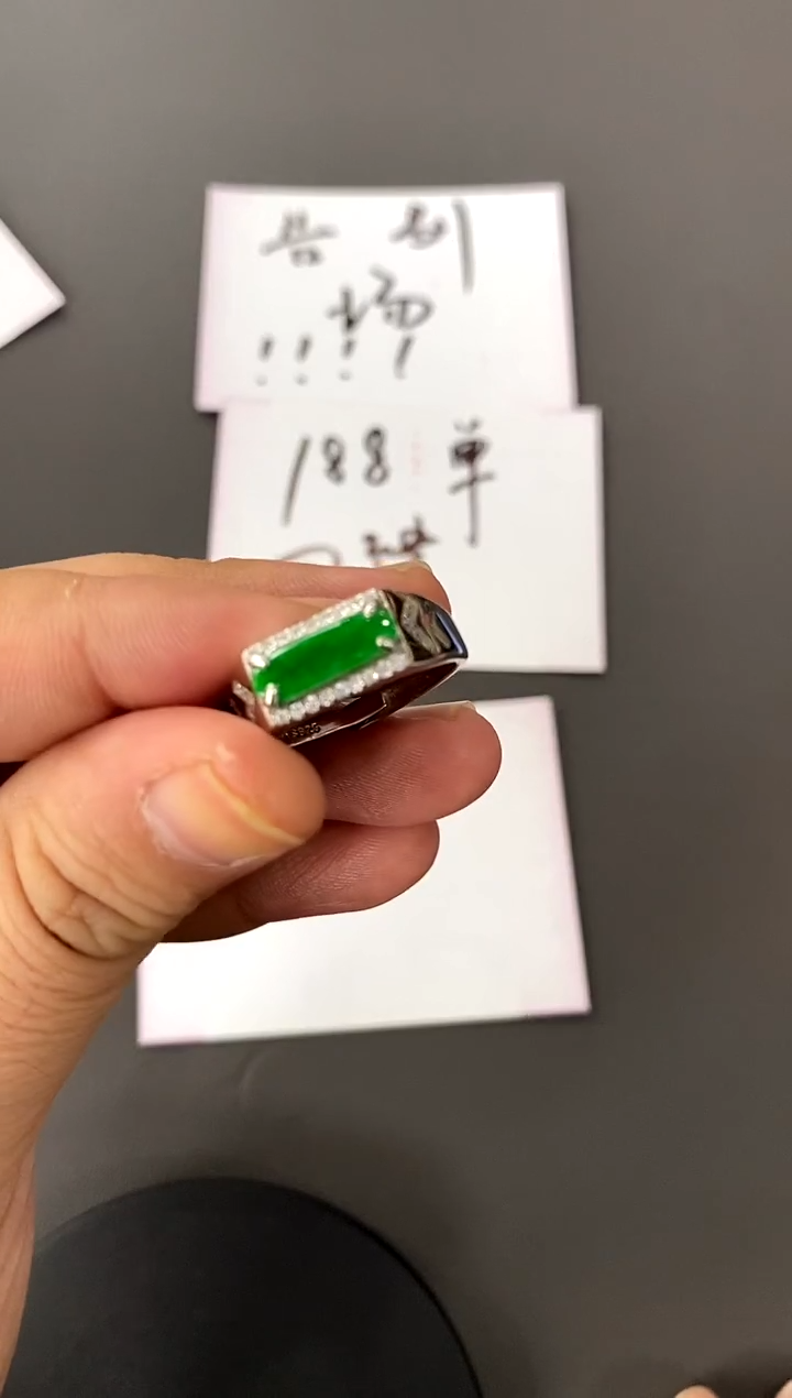 【闪购商品】翡翠戒指银S925镶嵌买断价
