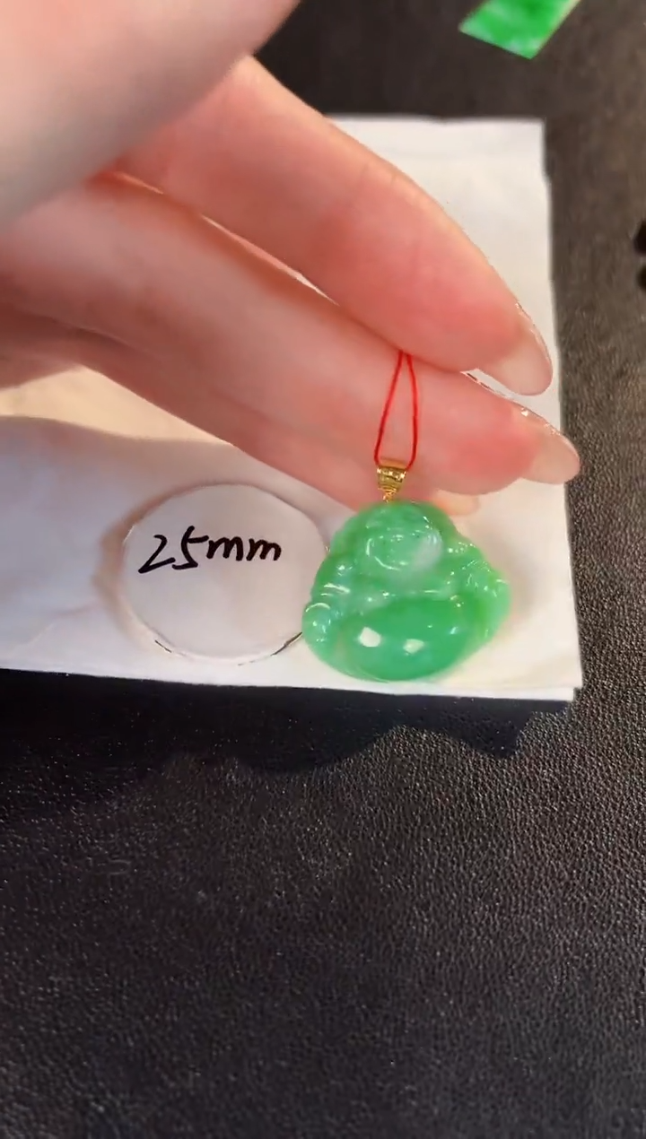 【闪购商品】翡翠颈饰18K金镶嵌缅料A货/支持复检/一件