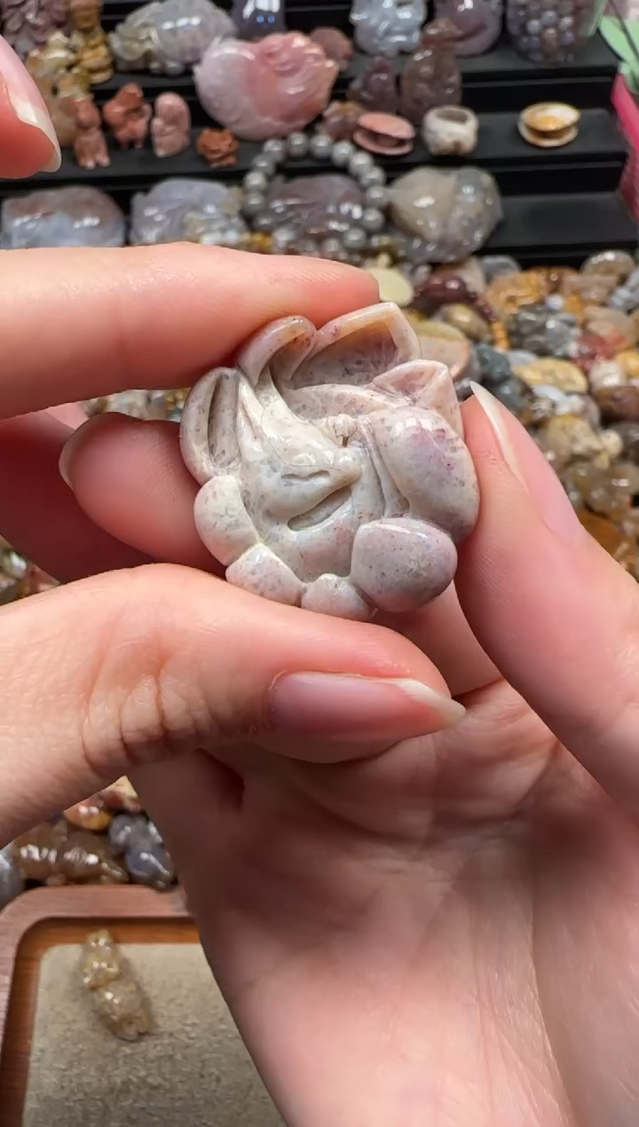 颈饰未镶嵌硅化珊瑚（珊瑚玉）800