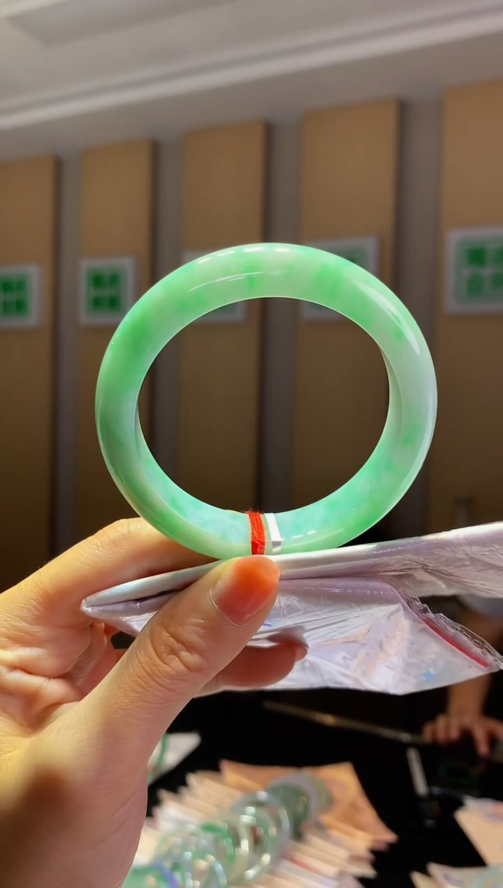 未镶嵌手镯翡翠-Q67 圈口55