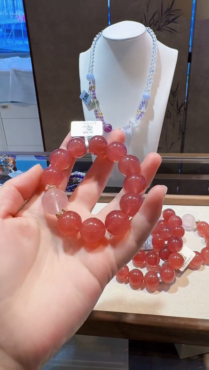 未镶嵌手链石英质玉 手串