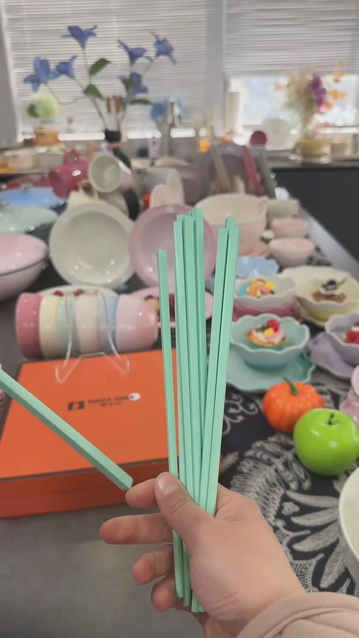 【闪购商品】瓷筷子SPS6双盒装-孔雀青