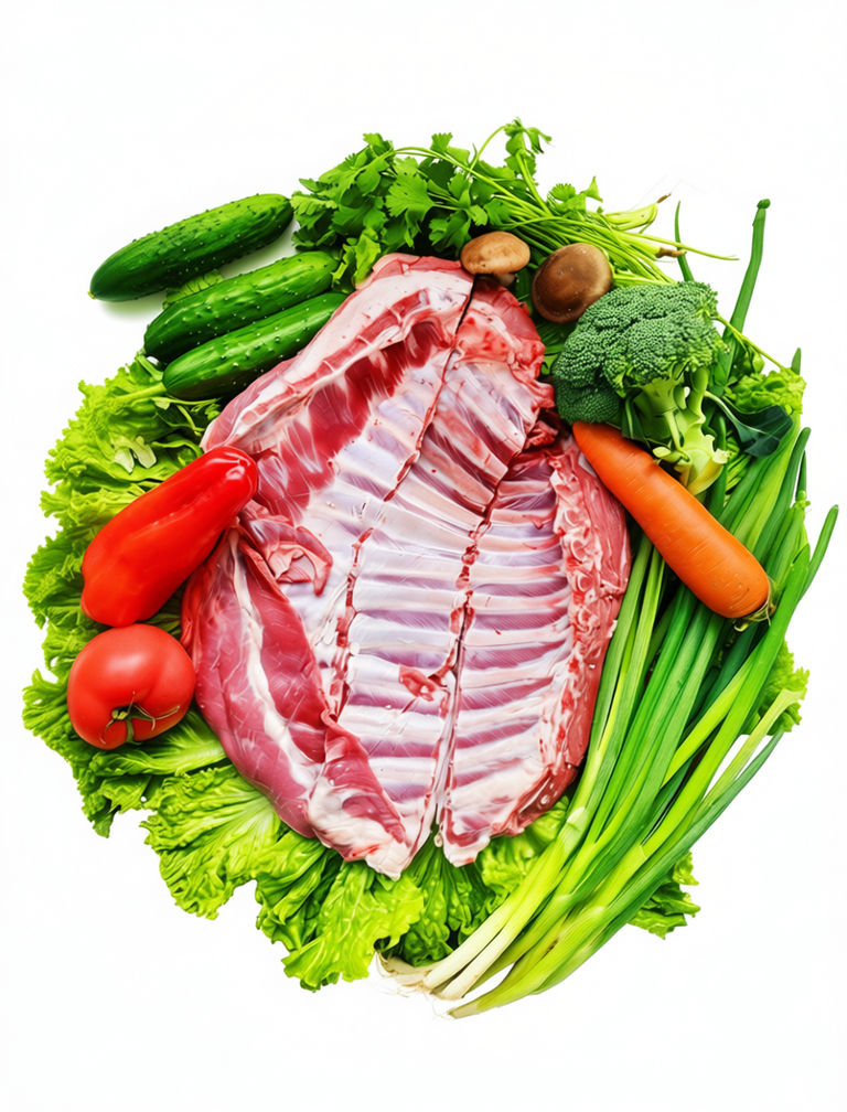 赫哲族有机羊肉 带骨羊排