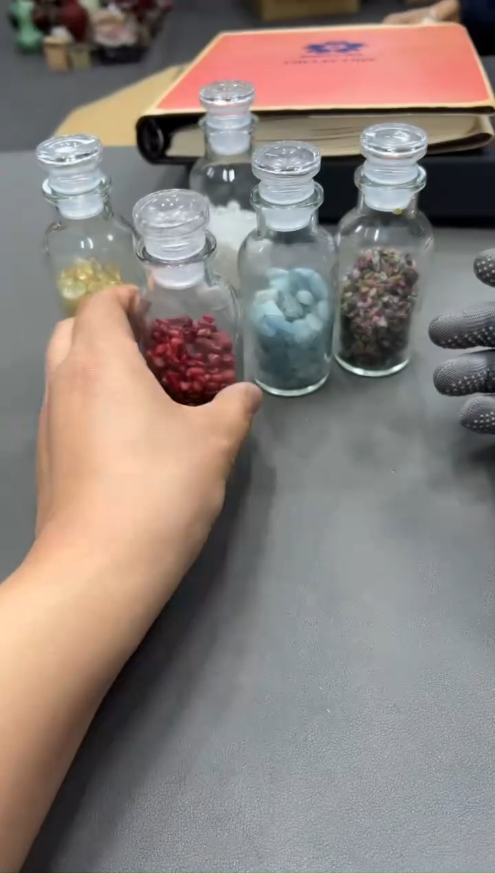 人造水晶辋*工艺品小四孤品收藏