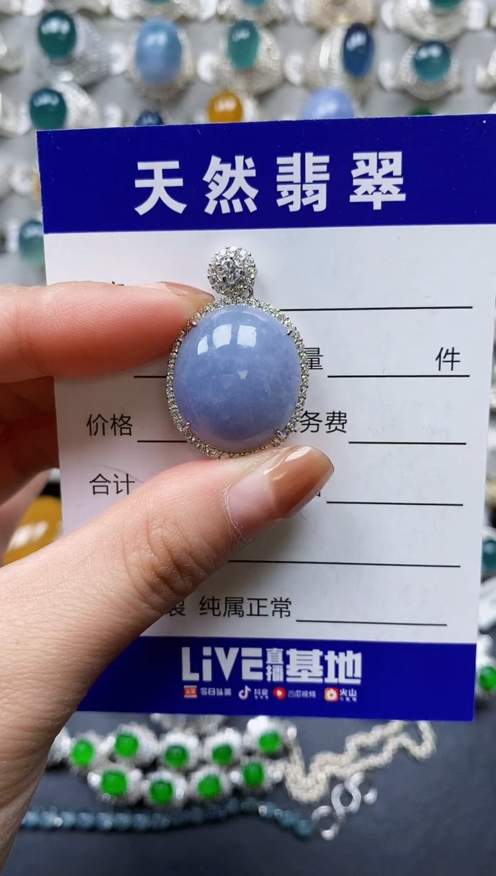 【闪购商品】翡翠颈饰银S925镶嵌0170