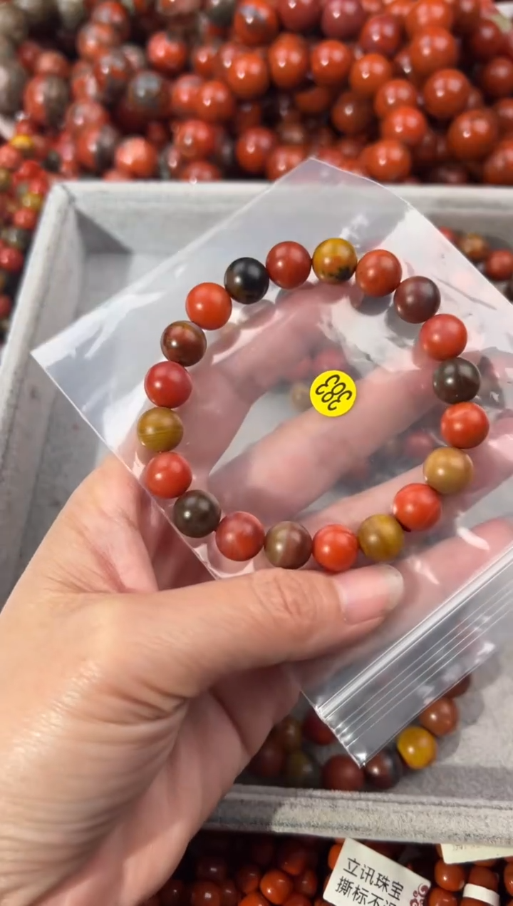 南红玛瑙手串未镶嵌10+