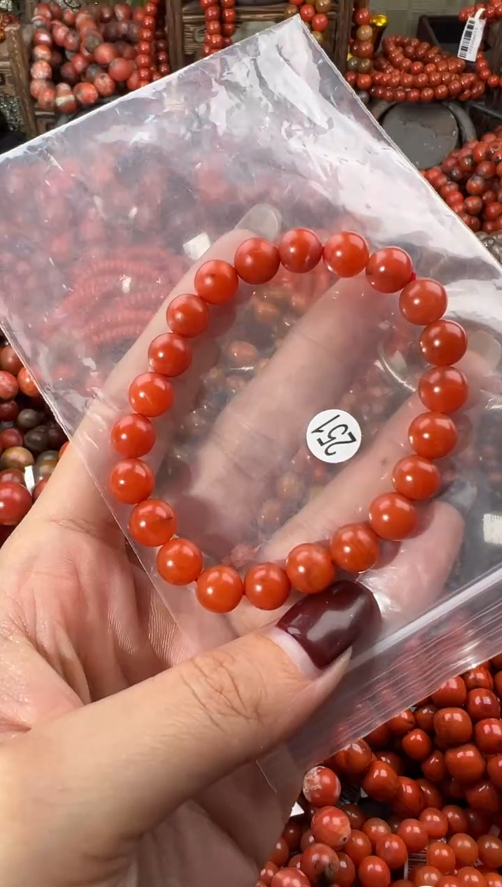 未镶嵌手串南红玛瑙8+