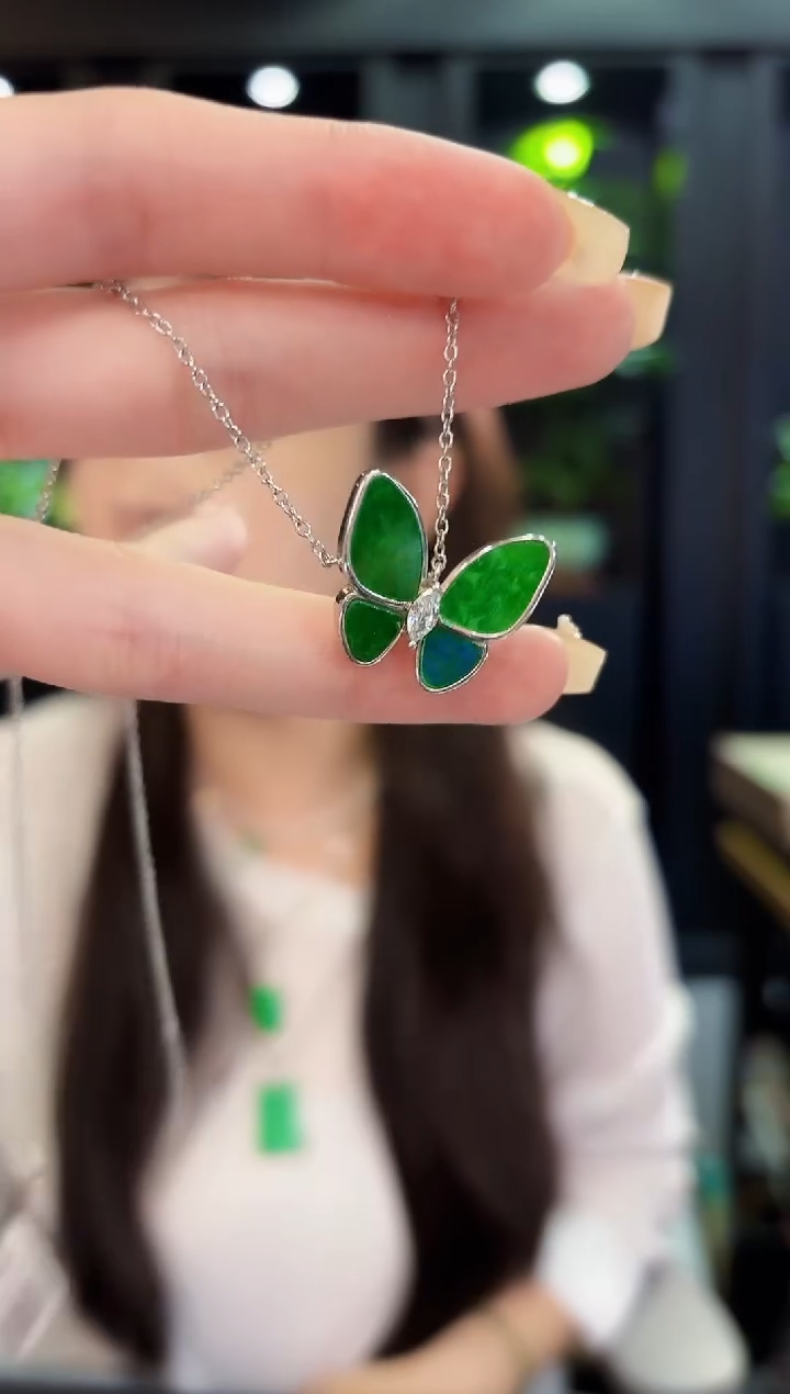 翡翠未镶嵌颈饰缅料A货/多样性发货/一件