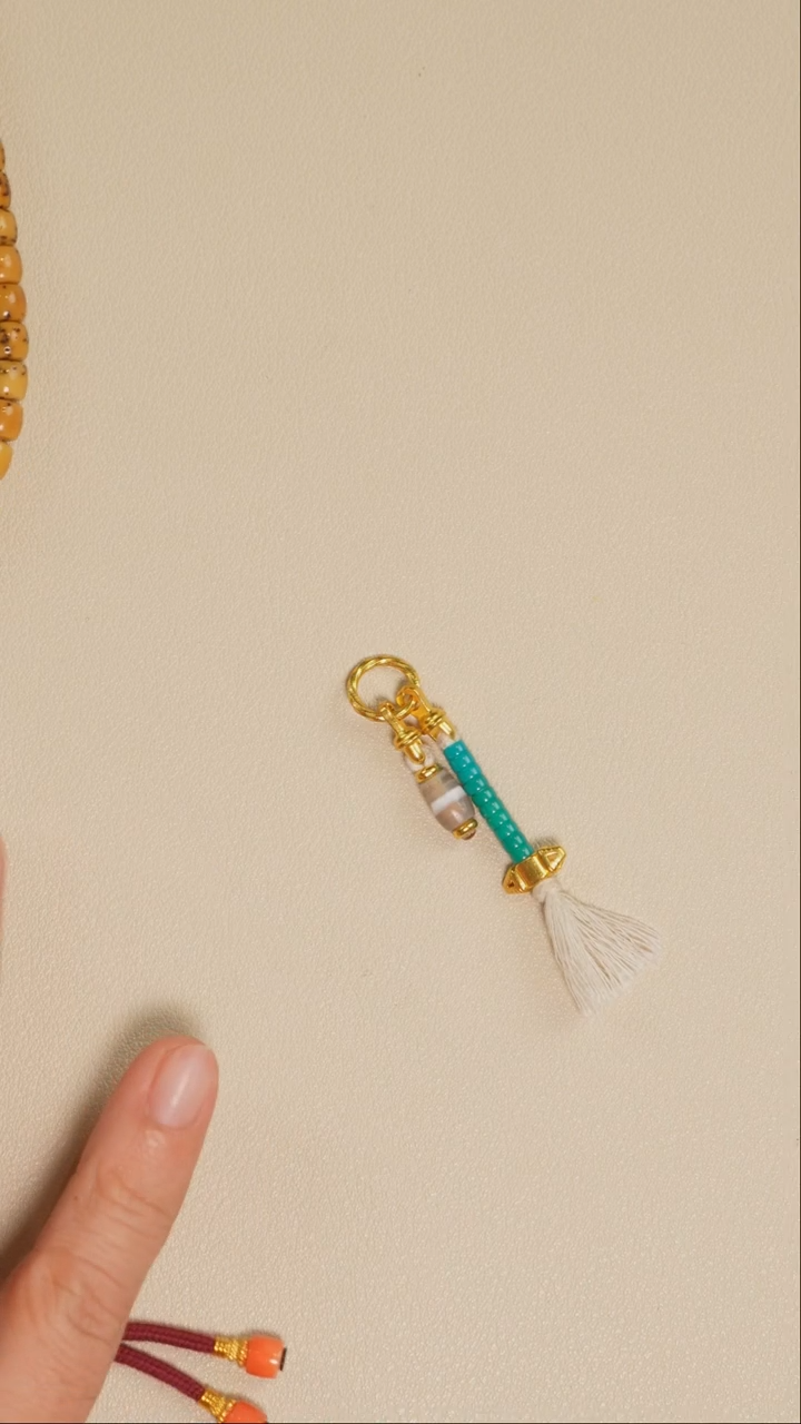 足金镶嵌绿松石计数器松石计数器