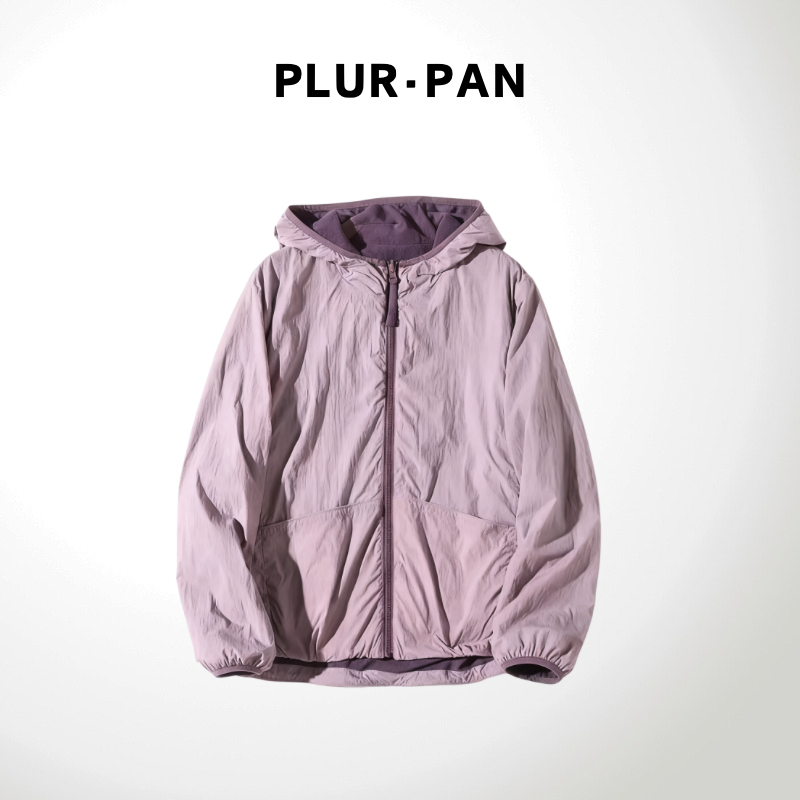 PLUR·PAN潮流百搭加厚两面穿外套