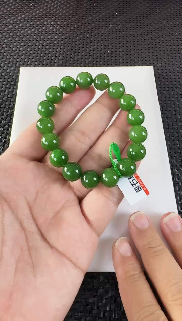 【闪购商品】和田玉（碧玉）手串未镶嵌约12MM
