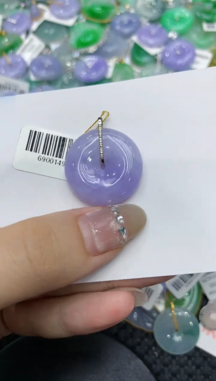 【闪购商品】翡翠颈饰18K金镶嵌222222222