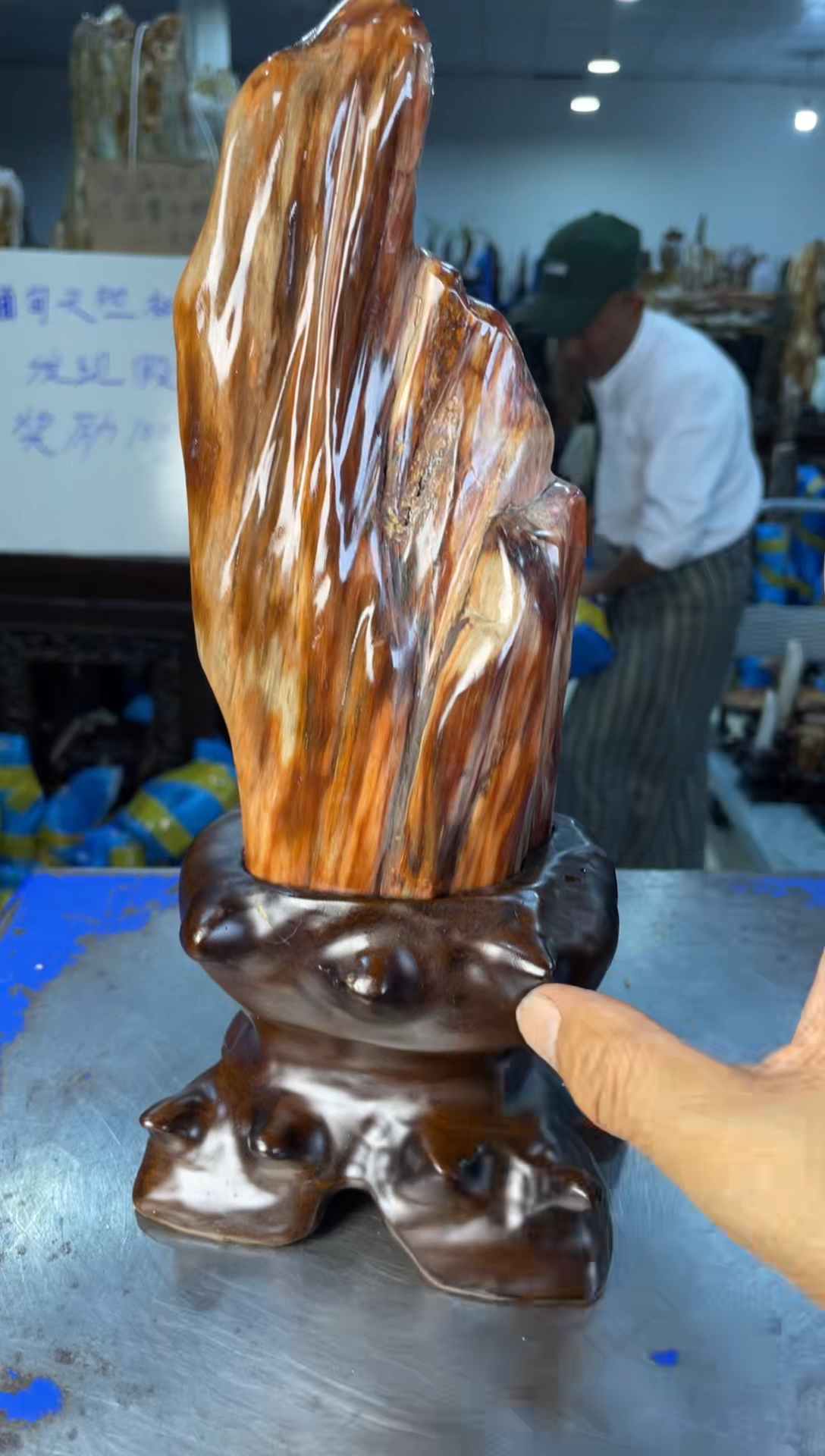 未镶嵌摆件硅化玉59