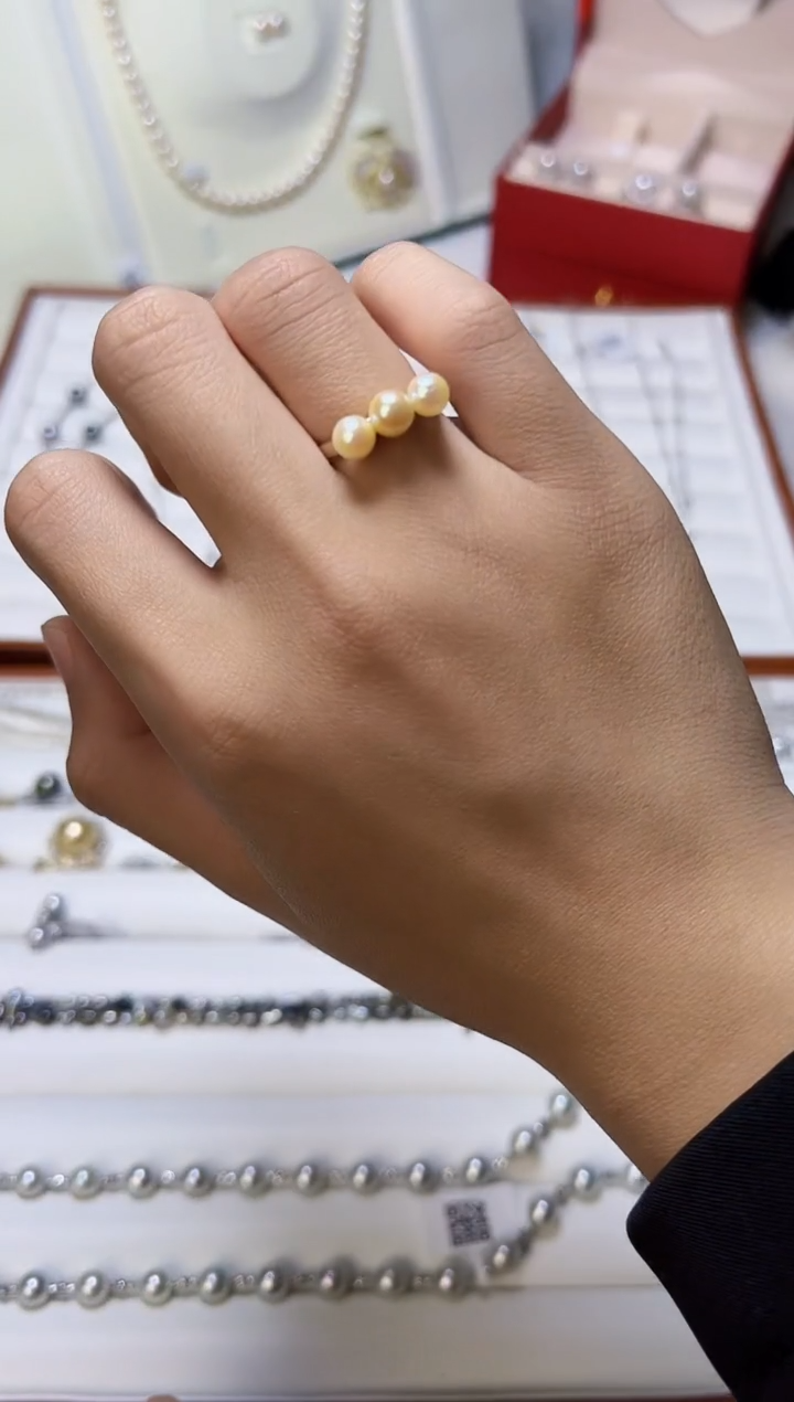 【闪购商品】海水珍珠戒指银S925镶嵌0026