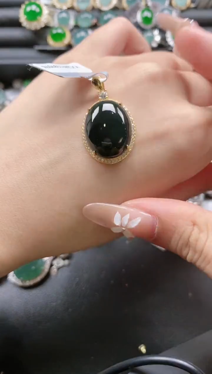 【闪购商品】翡翠戒指银S925镶嵌515111