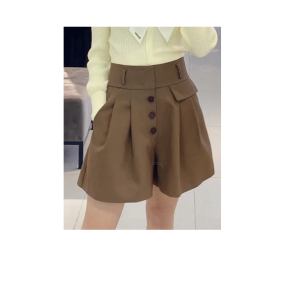 斯文高腰裙裤（不含配饰）-0433