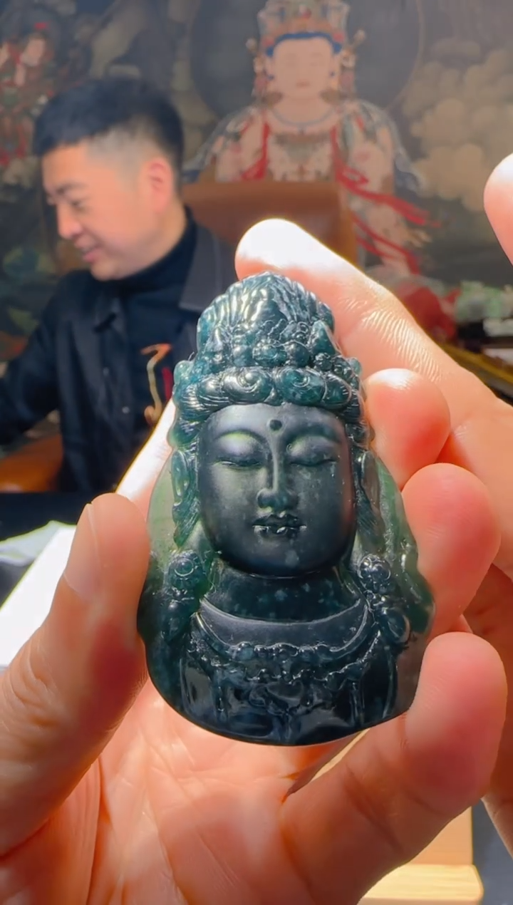 【闪购商品】定制翡翠未镶嵌L-@@QJSXJ215064