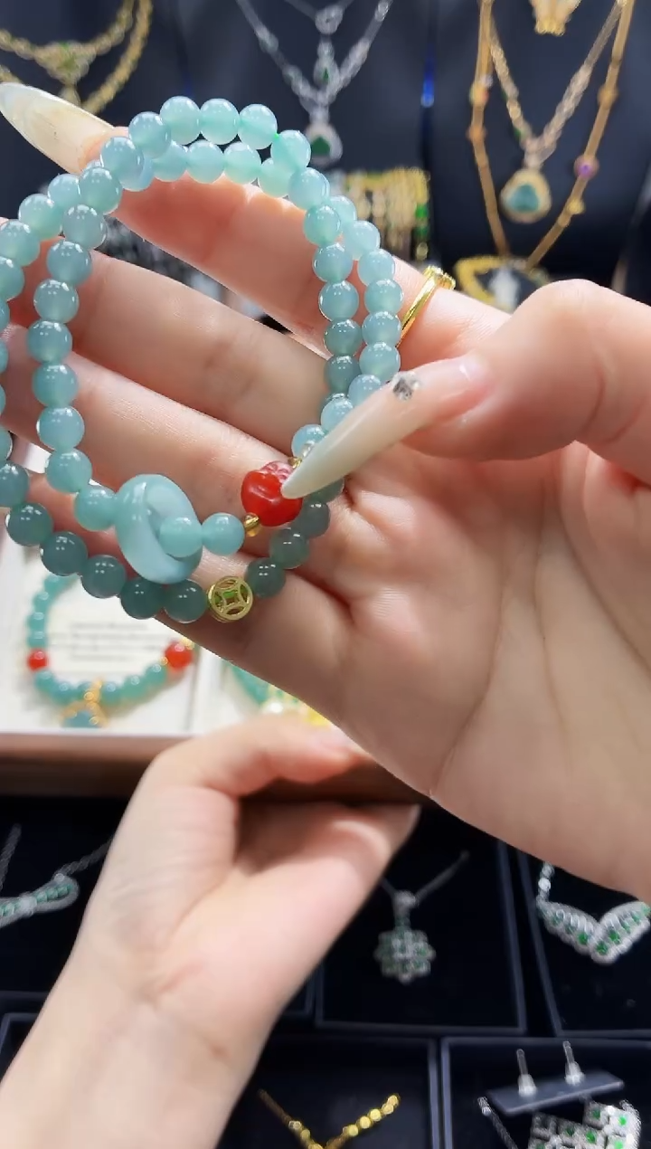 未镶嵌手链翡翠手串