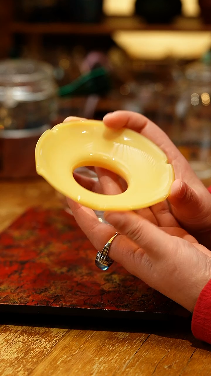 【闪购商品】禾器/晶彩沁莲盖碗/金玉/定制版