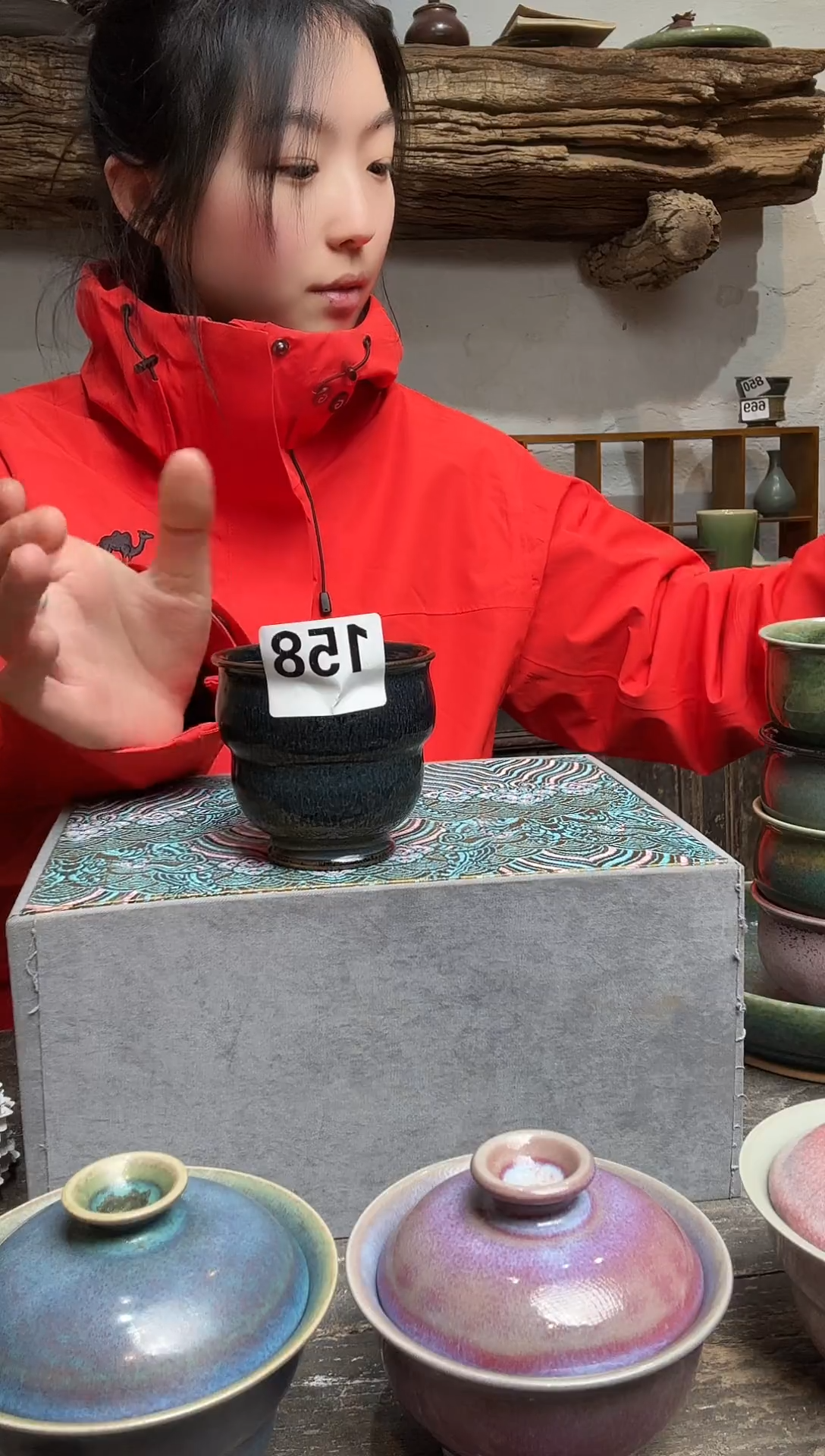 杯子钧瓷艾**5蘭山窑 手作器物全品158